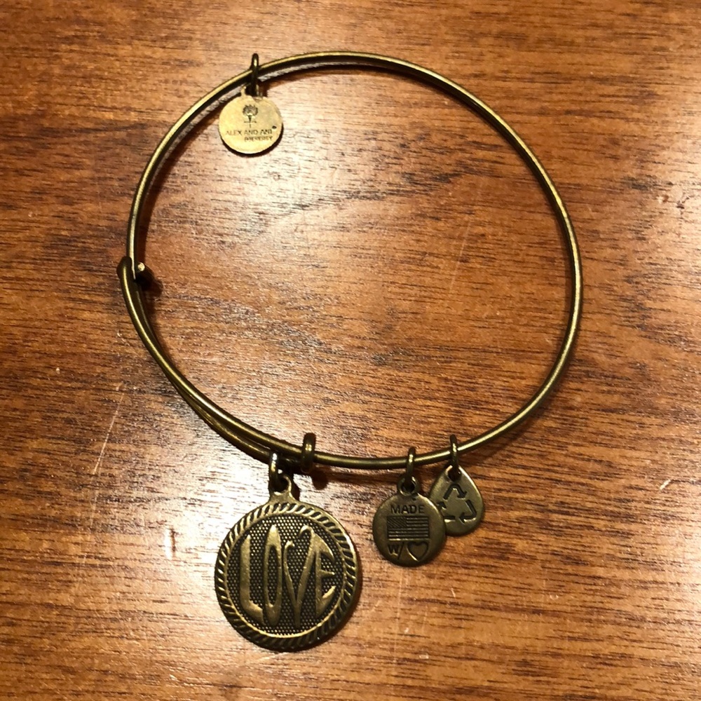 Alex and ani love bracelet